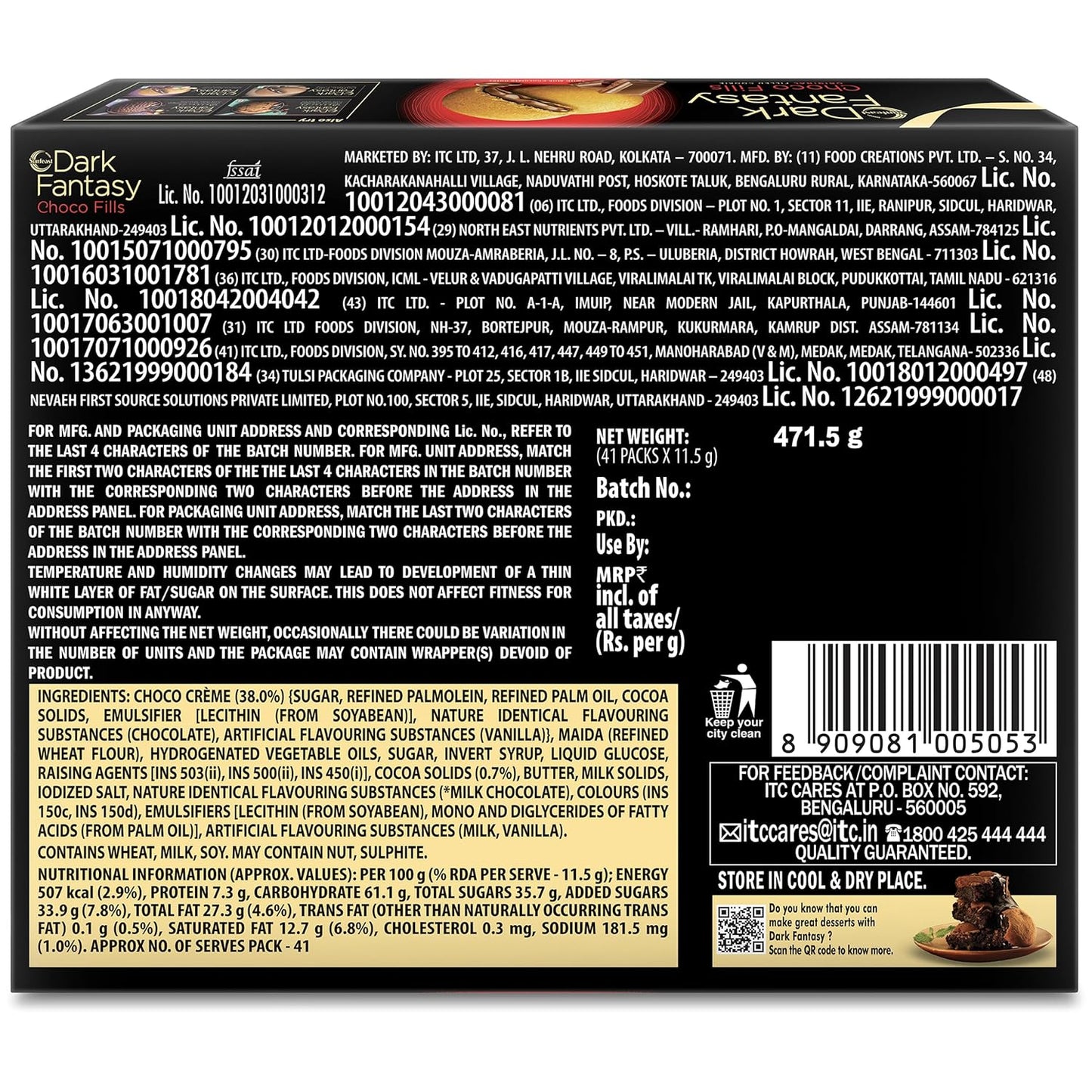 Sunfeast Dark Fantasy Choco Fills, 460g Original Filled Cookies with Choco Crème | Perfect Snack