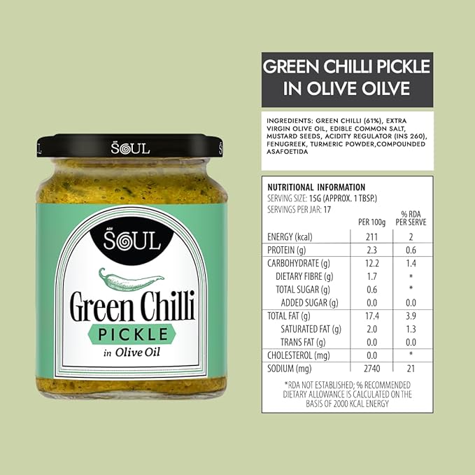 ADF Soul’s Spicy green chillies pickle