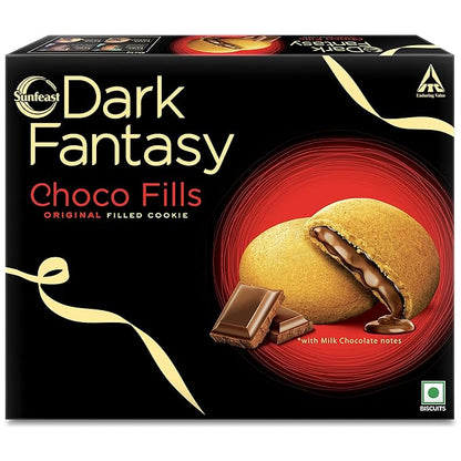 Sunfeast Dark Fantasy Choco Fills, 460g Original Filled Cookies with Choco Crème | Perfect Snack